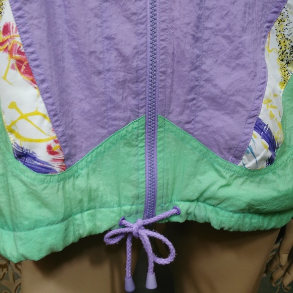 Vintage 80s Adidas Windbreaker Nylon Jacket Sz M - Picture 2 of 8